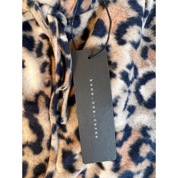 Know One Cares Leopard Print Jogger Pants Brown Womens S Elastic Waist NWT - Picture 3 of 4